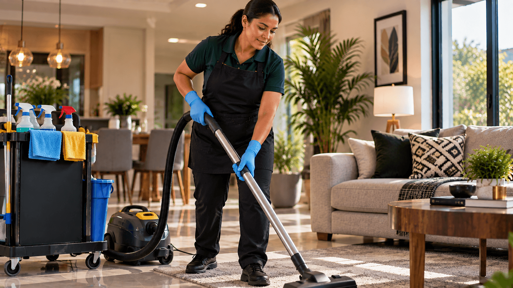 Cleaning Services professional at work