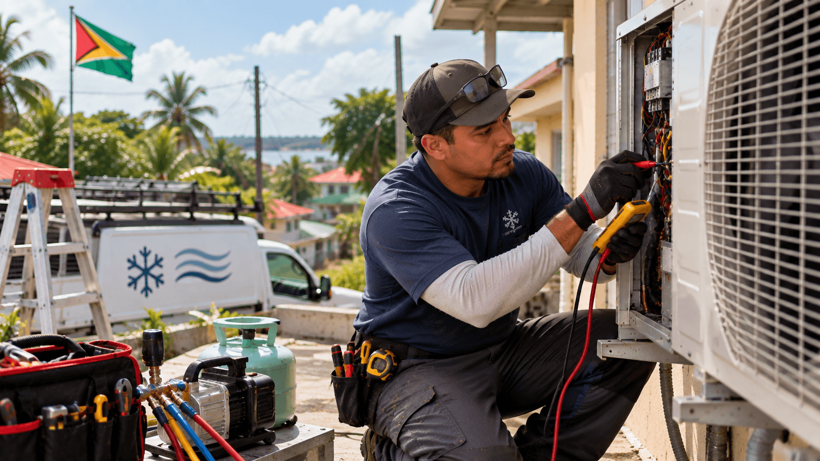 HVAC & Refrigeration professional at work